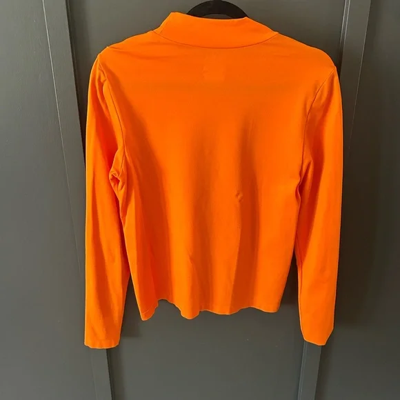 wild fable Bright Orange Mock Neck Long-Sleeve Top - Picture 2 of 3
